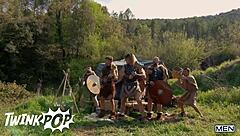 battle of gods turns into wild orgy with tyler berg, malik delgaty, felix fox, n sir peter