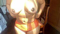 Big beautiful woman shows off her lingerie in this amateur video