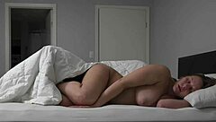 Chubby Curvy Wife Moans As Husband Slips Into Bed And Then Into Her, Making Her Orgasm Twice