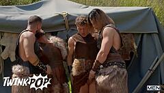 battle of gods turns into wild orgy with tyler berg, malik delgaty, felix fox, n sir peter