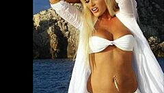 Deutsche Promi Nutte Daniela Katzenberger in Sexy Jerk Off Challenge Compilation