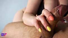 stepsister jerks me off following instructions