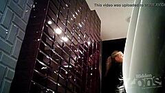 Hidden Cam Catches Pink Anus in Toilet