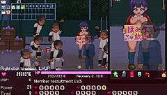 Manager bangs all in Okeyutei hentai game scenes.