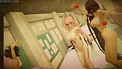 Oh no, the marine dances naked with the goddess using a rabbit toy.