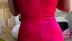 i helped my stepmom get dressed with glasses and fake tits