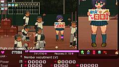 Manager bangs all in Okeyutei hentai game scenes.