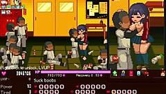 Manager bangs all in Okeyutei hentai game scenes.