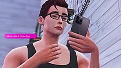 Nerdy student explores 3d hentai for the first time