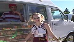 Young Blonde Cindy Seduced and Fucked with Monster Cock!