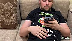 Sloppy deepthroat from stepmom as new years gift