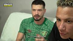 Brazilian friends share intimate moments after game