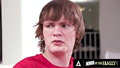 out of the family - busty milf lauren phillips enjoys titty fuck and cunilingus before getting pussy and ass fucked by teen stepson