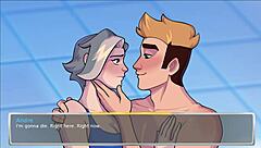3D cartoon with hot teacher and sexy teen students