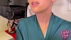 i helped my stepmom get dressed with glasses and fake tits