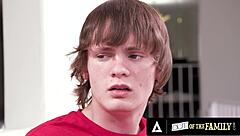 out of the family - busty milf lauren phillips enjoys titty fuck and cunilingus before getting pussy and ass fucked by teen stepson