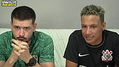 Brazilian friends share intimate moments after game