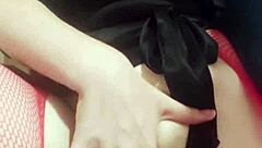 Wife records herself fingering for husband at home