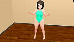 【kyo】 dancing curvy animation girl 【plump】
