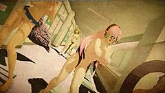 Naked girls dancing in the school with Marine and Diamonds theme