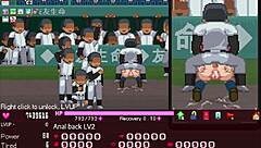 Manager bangs all in Okeyutei hentai game scenes.