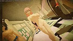 Oh no, the marine dances naked with the goddess using a rabbit toy.