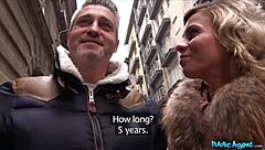 Public Agent Wifey Fucks Stranger with Big Cock Outdoors