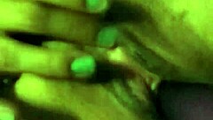Close up and personal: Latina girlfriend's squirting orgasm with big dildo