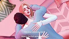 Nerdy student explores 3d hentai for the first time