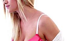 Blonde teenage girlfriends engage in sensual sex including oral sex and analingus followed by ejaculation