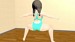 【kyo】 dancing curvy animation girl 【plump】