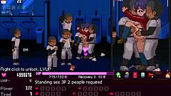 Manager bangs all in Okeyutei hentai game scenes.