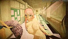 Oh no, the marine dances naked with the goddess using a rabbit toy.