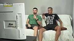 Brazilian friends share intimate moments after game