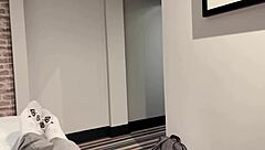 Sharing a hotel bed with a coworker leads to sex