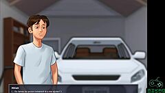 Debbie's kiss training in Summertime Saga episode 27