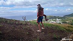 public sex on mountain with huge cock