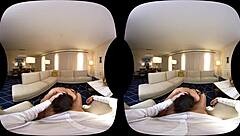 Naughty america vr fucking kendra on couch!