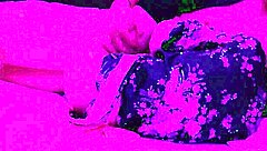 Amateur couple in kimono cosplay for sex.