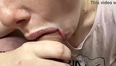 Close up and personal: Old housewife's sensual BJ skills