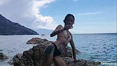 Asian amateurs engage in rough outdoor sex acts