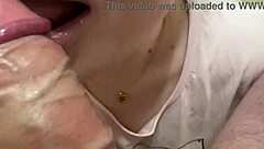 Old Housewife Mommy Gives Blowjob To Young Master With Lipstick And Tongue