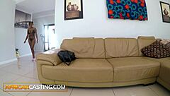 hot black babe deepthroats in casting audition