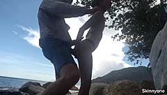 public sex on mountain with huge cock