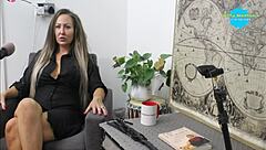 Real sex adventure with a porn actress in an untamed interview
