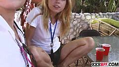 i'm a teen trickin' my best friend in lesbian camp