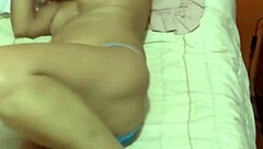 mature latina flashes hairy pussy in underwear for stepson voyeur recording jerk off.