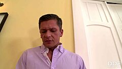 Bella B from Czech Republic gets fucked hard doggy style in red high heels