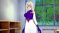 i give takeyama yuu a handjob and blowjob