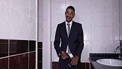 Fucking Bathroom Employee in Gay Porn